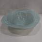 Large Hand Made Blue Swirl Glass Art Glass Centerpiece Bowl image number 1
