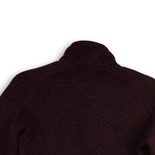 Womens Purple Better Sweater Long Sleeve Full-Zip Fleece Jacket Size Small image number 4
