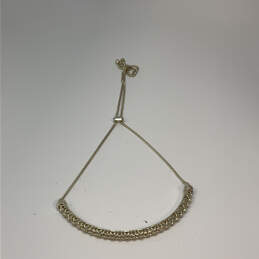 Designer Kendra Scott Gold-Tone Link Chain Choker Necklace With Dust Bag alternative image