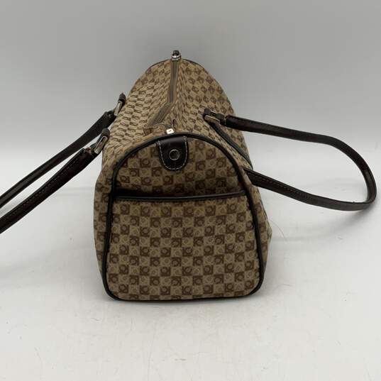 Liz Claiborne Womens Beige Brown Shoulder Handbag With Matching Wallet image number 5