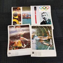 Lot of Vintage Games of the XXI Olympiad Montreal 1976 Double-Sided Posters (5)