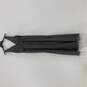 NWT Womens Gray Sleeveless V-Neck Back Zip Bridesmaid Maxi Dress Size 10 image number 2