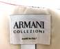 Armani Collezioni  Red, Navy & White Color Ruched Sheath Dress Size 6 with COA image number 5