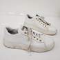Miu Miu White Leather Lace Up Sneakers Women's Size 9 image number 2