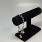 Designer Swarovski Silver-Tone Adjustable Link Chain Classic Charm Bracelet image number 1