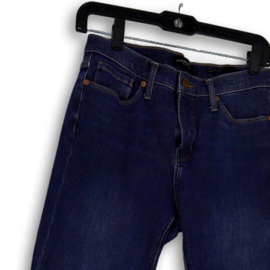 Womens Blue Denim Medium Wash Pockets Regular Fit Skinny Leg Jeans Size 28 image number 3