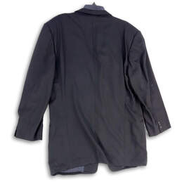 Mens Black Notch Lapel Long Sleeve Single Breasted 3 Button Blazer Size 46L alternative image