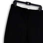 Womens Black Flat Front Stretch Elastic Waist Pull-On Ankle Leggings Sz 12 image number 3