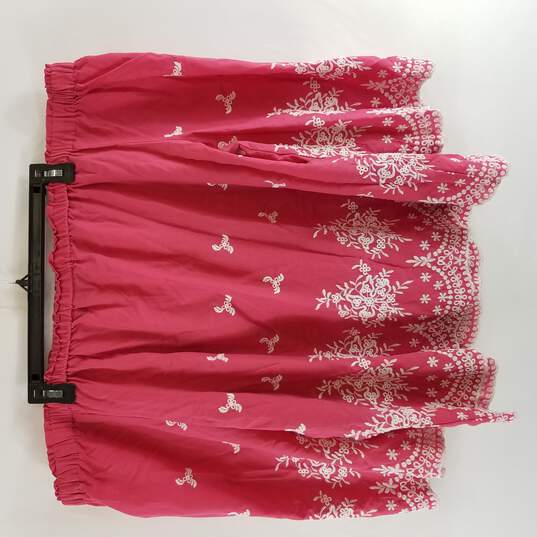 7th Avenue Women Pink Embroidered Blouse XXL NWT image number 2