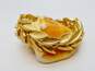 Vintage Crown Trifari Brushed Gold Tone Bracelet 37.7g image number 1