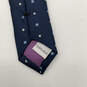 NWT Mens Blue Polka Dot Silk Adjustable Classic Designer Neck Tie One Size image number 3