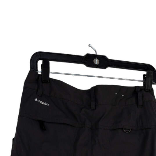 Womens Black Stretch Pockets Flat Front Straight Leg Cargo Pants Size 4 image number 4