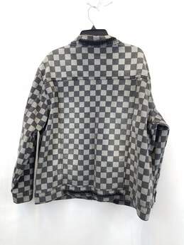 Fashion Nova Men's Black & Gray Checkers Jacket alternative image