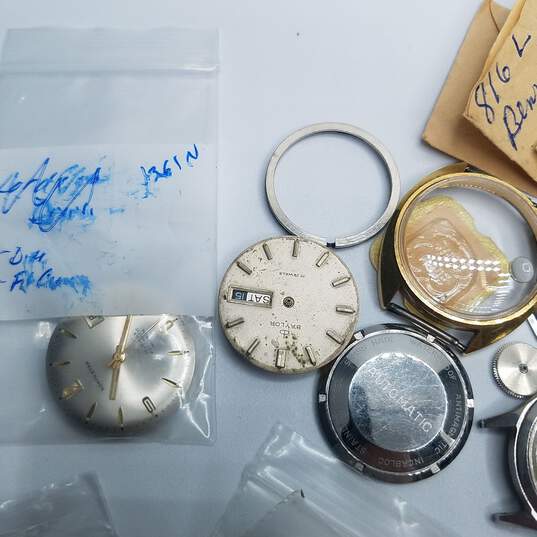 Vintage Wind-Up Assorted Watch & Brand Parts 240.0g image number 7