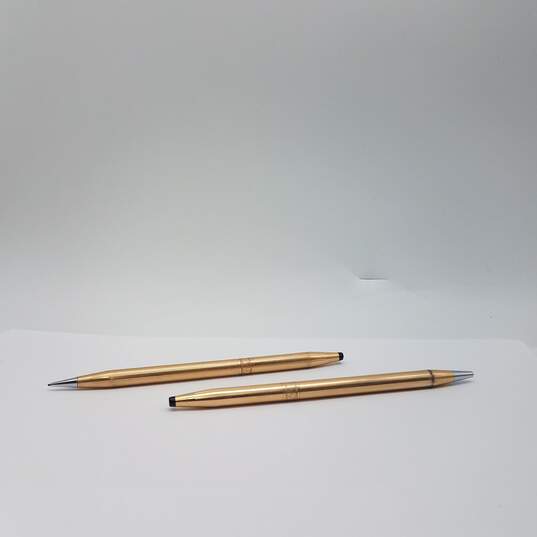 Cross Gold Filled Pen & Pencil Set w/Pen Purse 34.0 2pcs image number 5