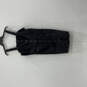 NWT Womens Black Denim Pockets Sleeveless Button Front Mini Dress Size 12 image number 1