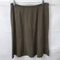 Eileen Fisher Women's Olive Green Silk/Spandex Skirt Size S image number 1