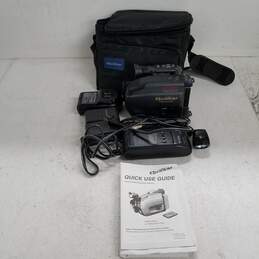 UNTESTED Quasar Video Camera Palmcorder VM549 Bundle with Case & Extras