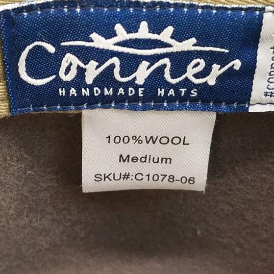 Conner Wool Fedora Hat Size Medium Grey image number 7