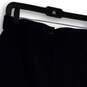Womens Black Lined Button Knee-Length Back Slit A-Line Skirt Size 13 image number 4