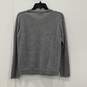 Kate Spade Womens Gray Flowers Knitted Long Sleeve Pullover Sweater Size XS image number 2
