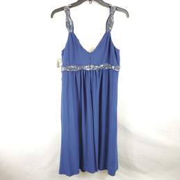 Jones New York Women Blue Sequin Dress Sz 8 NWT alternative image