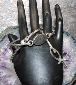Bundle of 3 Sterling Silver Bracelets - 45.4g alternative image