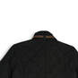 Womens Black Long Sleeve Flap Pocket Full-Zip Quilted Jacket Size XS image number 4