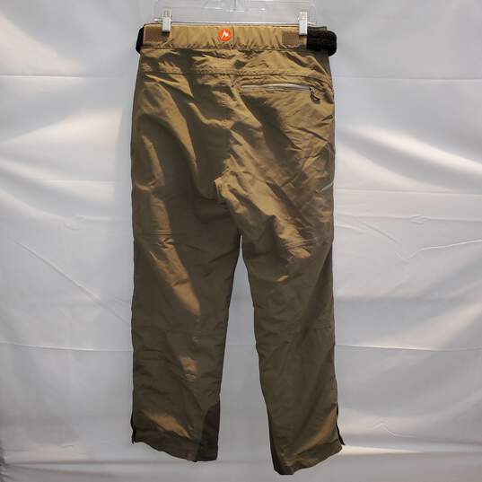 Marmot Membrain Olive Green Nylon Belted Pants Size M image number 2