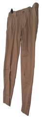 NWT Mens Khaki Flat Front Slash Pockets Casual Dress Pants image number 2