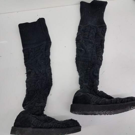 UGG Cable Knit Over-the-Knee Boots Size 7 image number 2