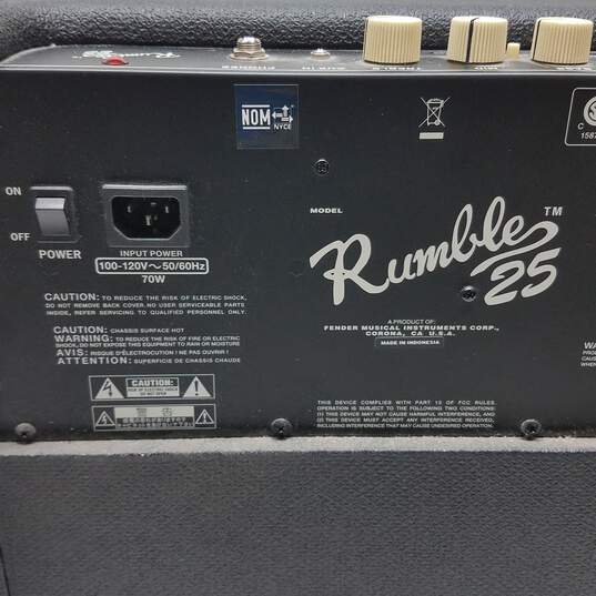 Fender Rumble 25 Guitar Amplifier 25W Untested image number 4