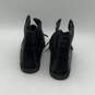 Mens Black Leather Round Toe High Top Lace-Up Combat Boots Size 10.5 image number 3