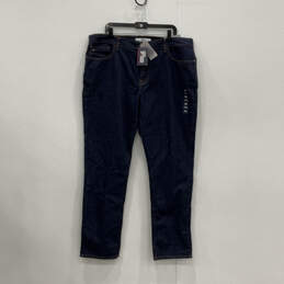 NWT Mens Blue Denim Medium Wash Pockets Stretch Straight Jeans Size 40/32