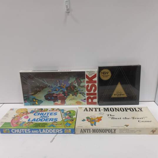 Bundle of 4 Assorted Vintage 70's & 80's Board Games NIB image number 1