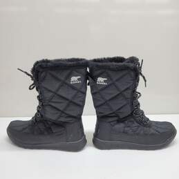 Sorel Women's Whitney II Tall Lace Boot Black Fur Lined Winter Size 7.5 alternative image