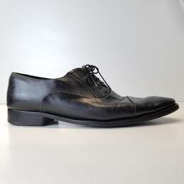Bruno Magli Italy Maioco Black Leather Lace Up Oxford Dress Shoes Men's Size 10 M