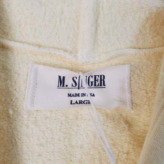 M. Singer Men Yellow Pullover Hoodie L NWT image number 3