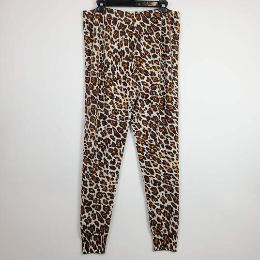 Stella McCartney Women Leopard Knit Pants Sz. 50 image number 2
