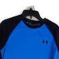 Mens Blue Navy Crew Neck Long Sleeve Pullover T-Shirt Size Small image number 3