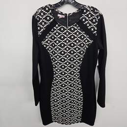 Bongo Black & White Sheath Dress