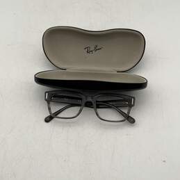 Ray-Ban Unisex Gray Full-Rim Lightweight Eyeglasses Jeffrey Frames With Case