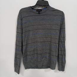 Banana Republic Striped Gray Sweater Size M