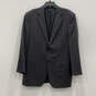 Mens Black Long Sleeve Pockets Notch Lapel Two Button Blazer Size 40 R image number 1