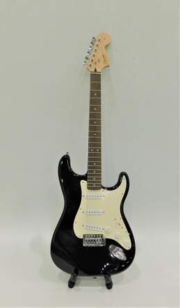 Squier by Fender Affinity Series Strat Model Black Electric Guitar w/ Gig Bag
