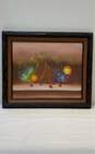 Cornucopia an Fruit Still Life Oil on canvas by Thomas Signed. Matted & Framed image number 1