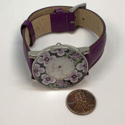 Designer Vera Bradley Purple Adjustable Strap Round Dial Analog Wristwatch alternative image