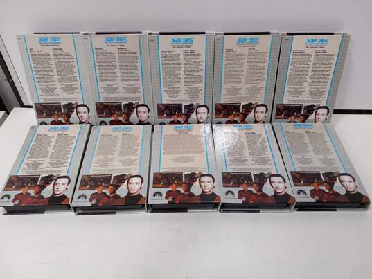 Bundle of 10 Assorted Star Trek The Next Generation VHS Tapes image number 2