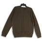 NWT Mens Brown Argyle Crew Neck Long Sleeve Pullover Sweater Size Large image number 2