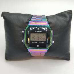 Men's Casio Dazzle A168 40mm Stainless Steel WR Watch